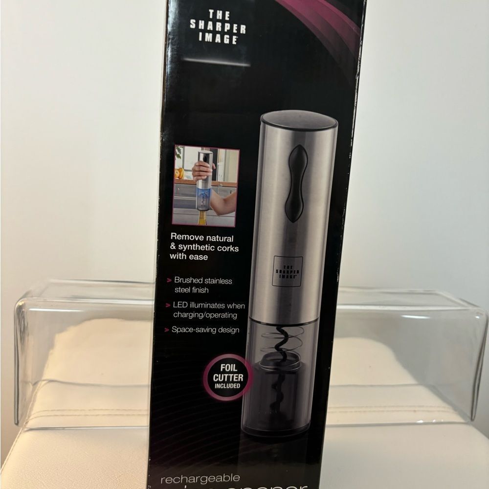 Sharper Image Gray Electric wine opener